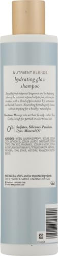 Pantene Hydrating Glow with Baobab Essence Shampoo, Sulfate & Silicone-Free, 9.6 Fl Oz, 2.598 Fl Oz