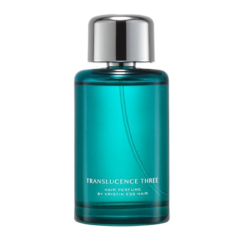 Kristin Ess Hair Perfume Translucence Three - Tropical Scented Hair Mist - Coconut, Lily and Palo Santo, Instantly Refreshes, Deodorizes Hair and Enhances Shine, 2.5 fl. oz - Travel Size