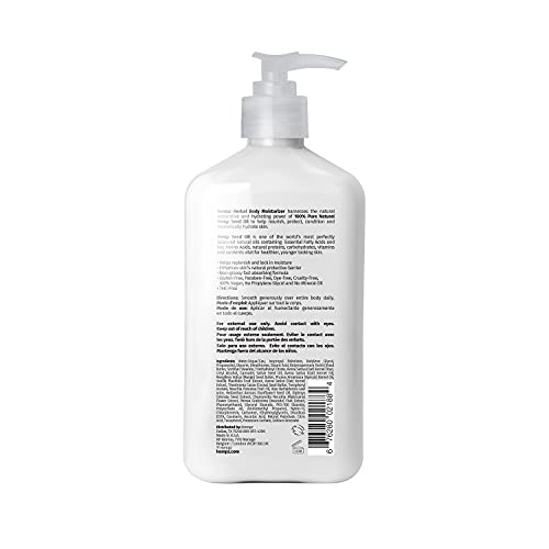 Hempz Sensitive Skin Herbal Moisturizer: Soothing Lotion with Oatmeal, Shea Butter, Hemp, Cocoa, Mango Seed - 17 Fl Oz
