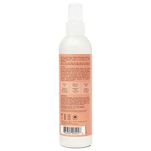SheaMoisture Kids Extra Moisturizing Detangler Coconut and Hibiscus for Curly Hair Hair Care Product with Shea Butter 8 oz