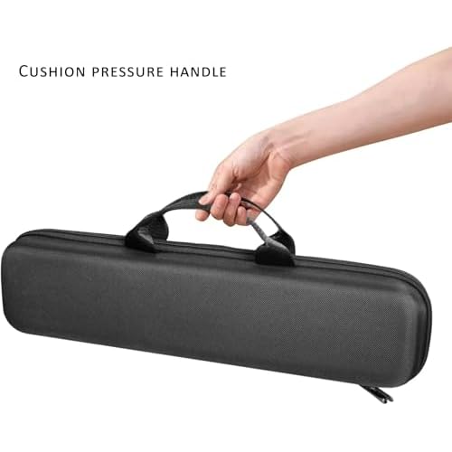 Travel Carrying Case Compatible with Dyson Airstrait/Hair Straightener, Airstrait HT01 Accessories Tools Hard Case, Waterproof Storage Bag - Black (Black)