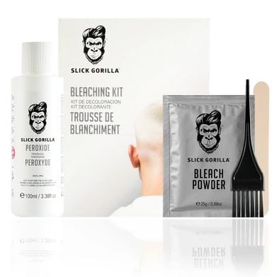 Slick Gorilla Bleaching Kit, Blonde, Permanent Lightener, Permanent Blonde Bleach Hair Dye