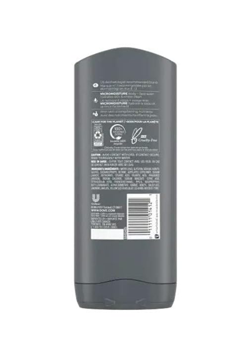 Dove Men+Care Clean Comfort Body & Face Wash - 13.5 oz (Pack of 3) - Total 2.16 lb