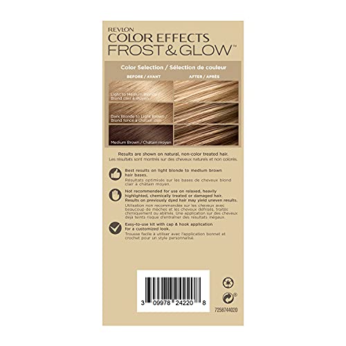 Revlon Color Effects Highlighting Kit, Permanent Hair Dye, For Balayage, Frosting, & Ombre Styling, Ammonia & Paraben Free, 20 Blonde, 8 Oz (Pack of 1)