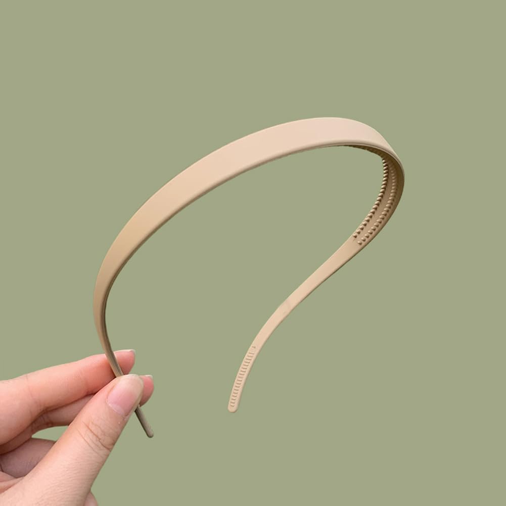 No Headache No Pressure Headbands for Glasses Wearers 3pcs Comfortable Non-Slip Sunglasses Headband Flex Matte Plastic Hairbands with Teeth Hair Accessories for Women & Girls