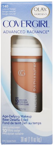 COVERGIRL Advanced Radiance Liquid Makeup, Natural Beige 140, 1.0-Ounce