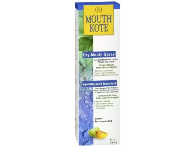 Mouth Kote Dry Mouth Spray, Oral Moisturizer with Yerba Santa, 8 Fluid Ounce