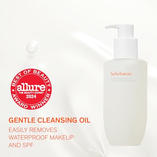 Sulwhasoo Gentle Cleansing Oil: Silky, Hydrating, Removes Waterproof Makeup & SPF, 6.76 Fl. Oz.