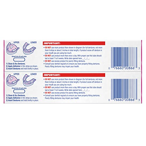Fixodent Complete Original Denture Adhesive Cream, 2.4 oz, Pack of 2