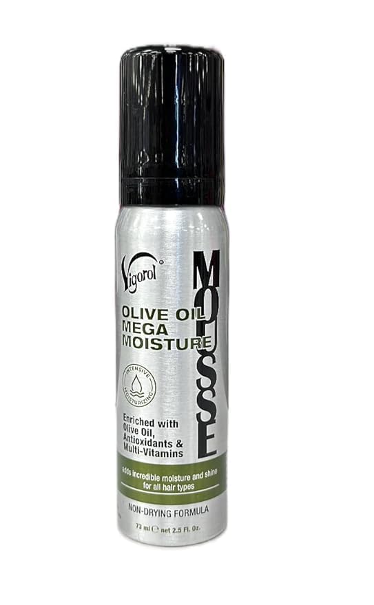 (4PACK) VIGOR0L Olive Oil Moisture Mousse, 2.5 OZ, Travel Size