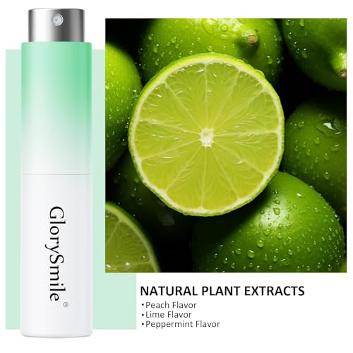 Oral Breath Spray, Mouth Spray Breath Fresheners, Adult Bad Breath Relief, Hours of Freshness - Natural Plant Extracts, 0 Alcohol - Compact & Portable 3-Pack - 3 Flavors (Mint/Peach/Lemon)