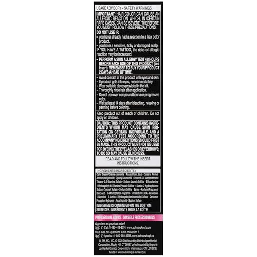 Schwarzkopf Color Ultime Hair Color, 1.3 Black Cherry, 1 Application - Permanent Black Hair Dye for Vivid Color Intensity and Fade-Resistant Shine up to 10 Weeks
