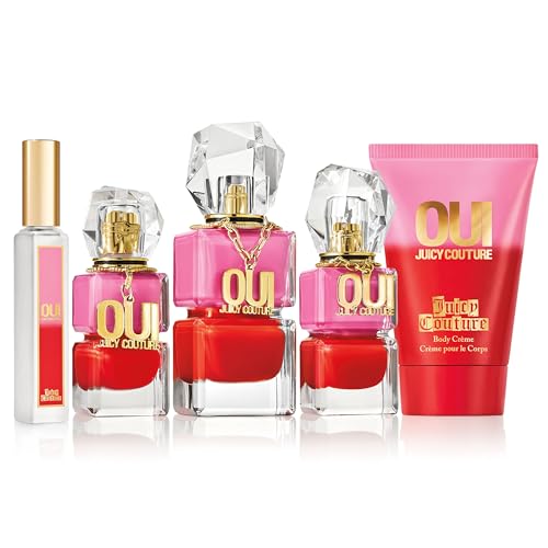 Juicy Couture Oui Eau De Parfum, Women's Perfume with Notes of Watermelon, Jasmine & Techno Woods, Fruity & Floral, Gift for Her