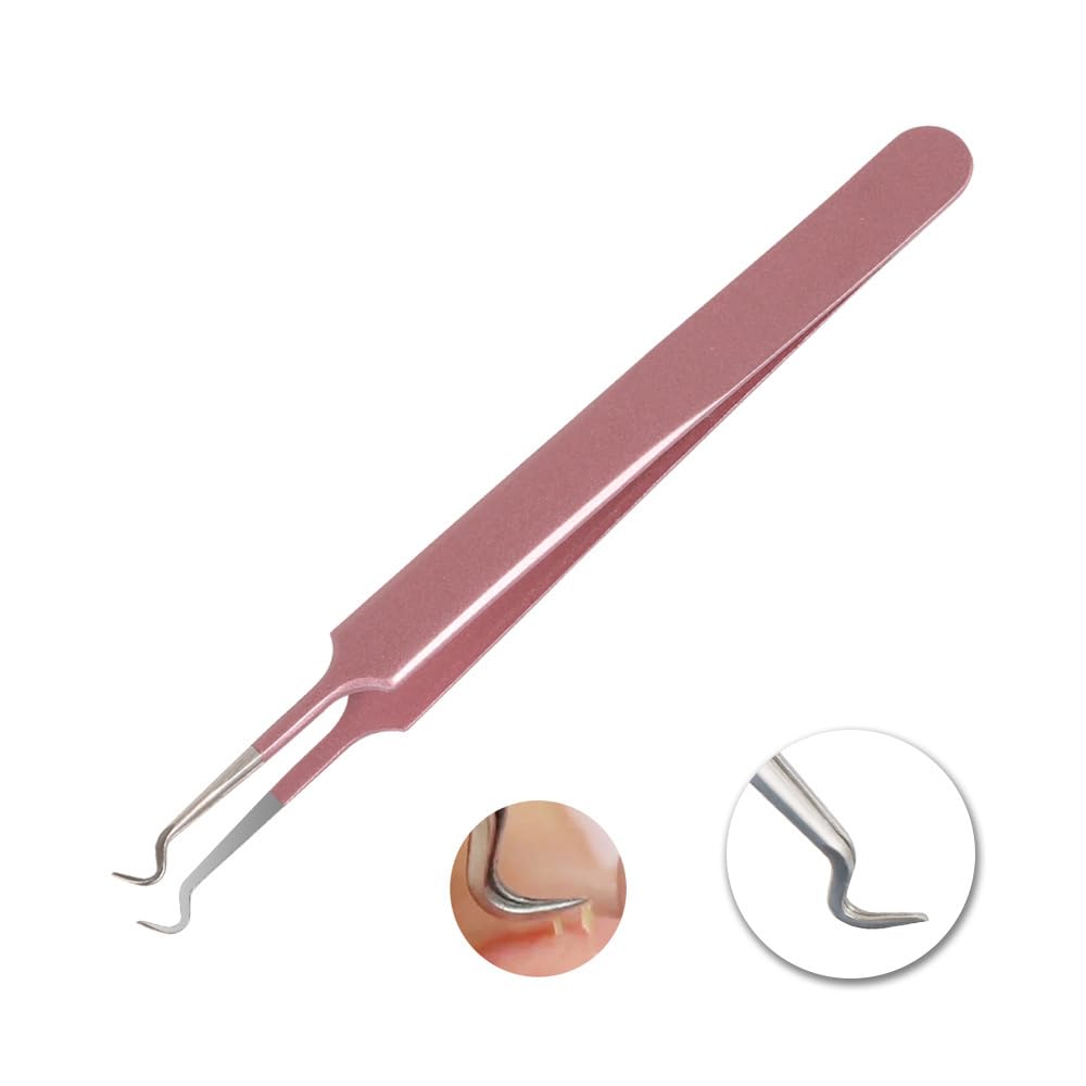 GIHWRRIProfessional Blackhead Removal Tool Set, 5 Piece Stainless Steel Comedone Extractors, Pink