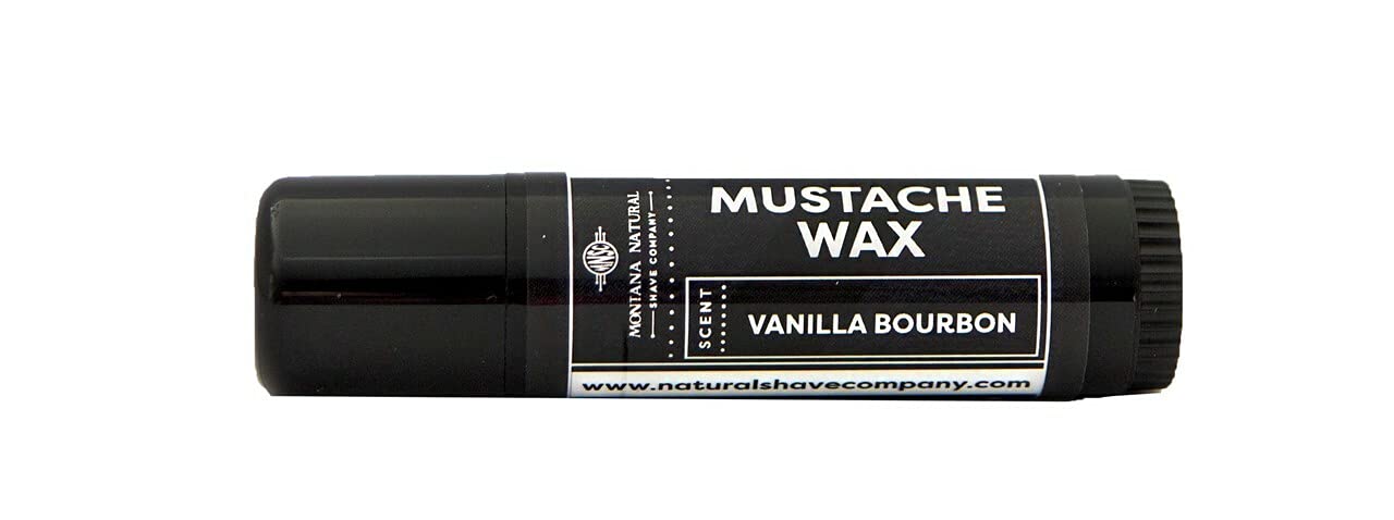 Vanilla Bourbon Mustache Wax - All-Natural Medium Hold Balm with Beeswax & Plant Oils
