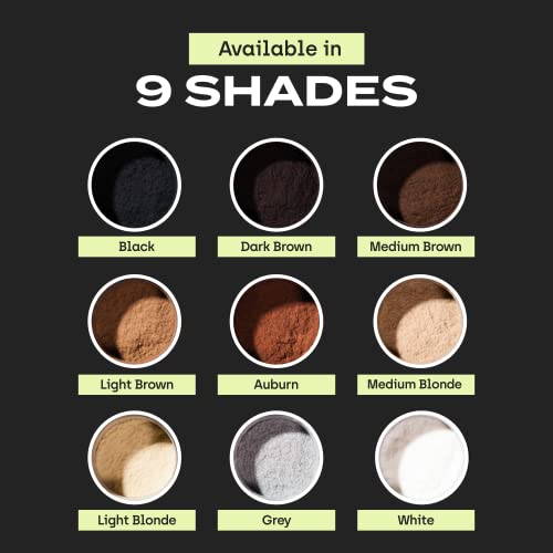 Toppik Hair Building Fibers, Dark Brown, 27.5g Fill In Fine or Thinning Hair, Instantly Thicker, Fuller Looking, 9 Shades for Men & Women, Keratin Protein Formula