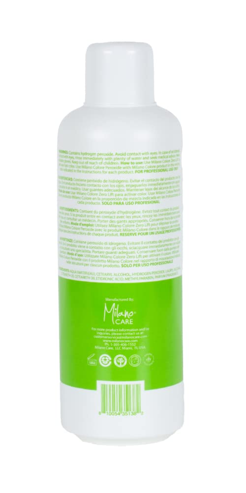 7 Volume Creme Developer, Zero Lift, Milano Care 5.07 oz/150 ml