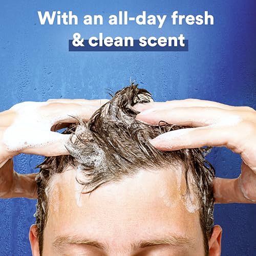 Suave Men 2 in 1 Anti Dandruff Shampoo and Conditioner, Classic Clean with Bamboo scent, 40 oz Pack of 3