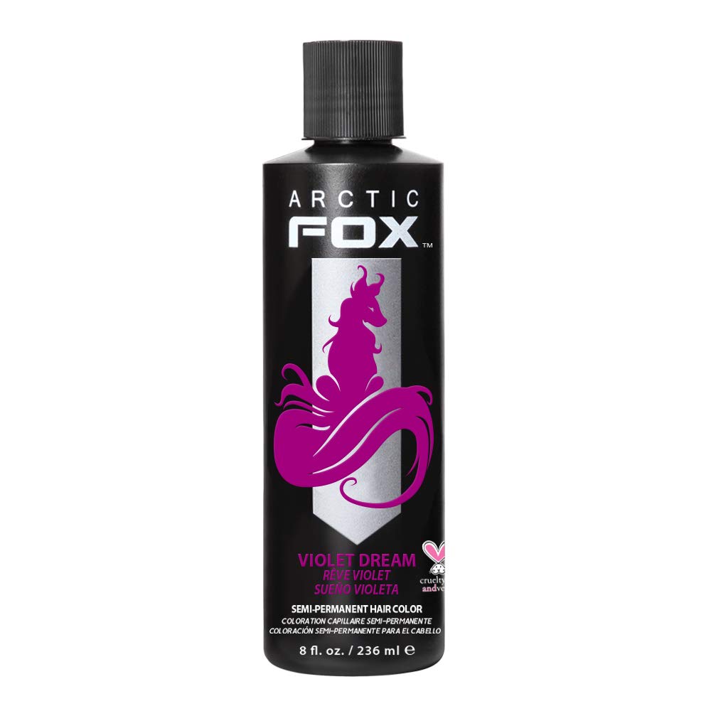 Vivid Purple Semi-Permanent Hair Color - Arctic Fox Vegan, Ammonia-Free Dye, 8 fl oz
