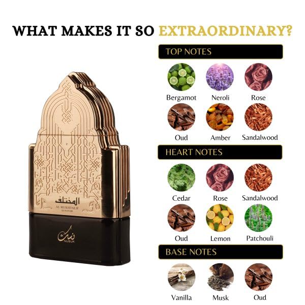 Al Mukhtalif Signature by Nusuk, Extrait De Parfum, 3.4 oz