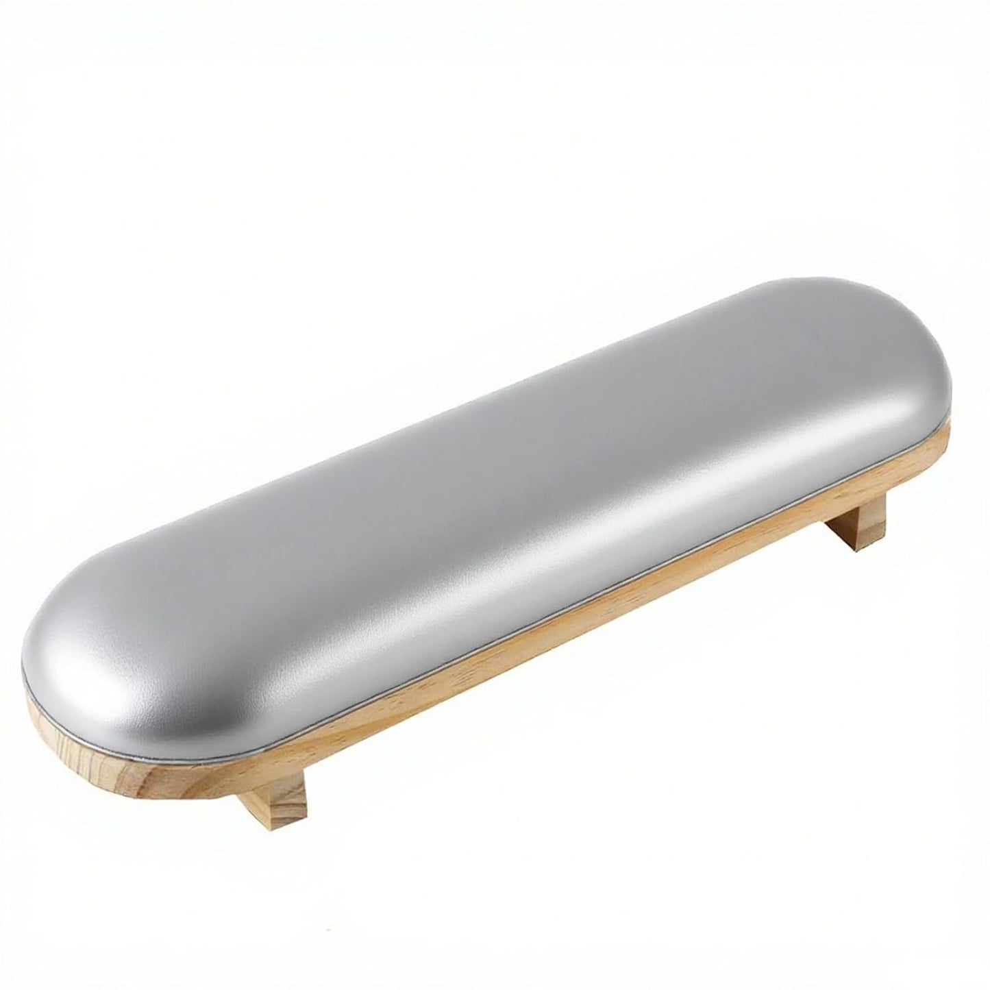Manicure Hand Rest Pillow - TANG SONG Wooden Nail Stand Cushion for Nail Tables (Cream Yellow)