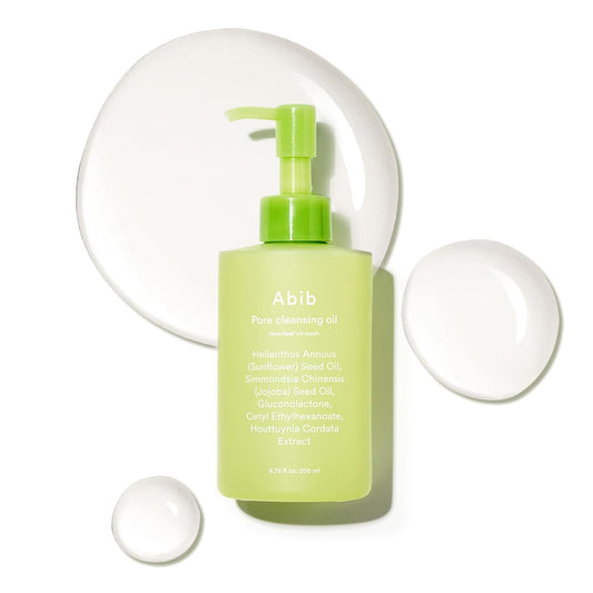 Abib Heartleaf Pore Cleansing Oil 200ml - Gentle Cleanser for Sensitive Skin & Blackhead Removal