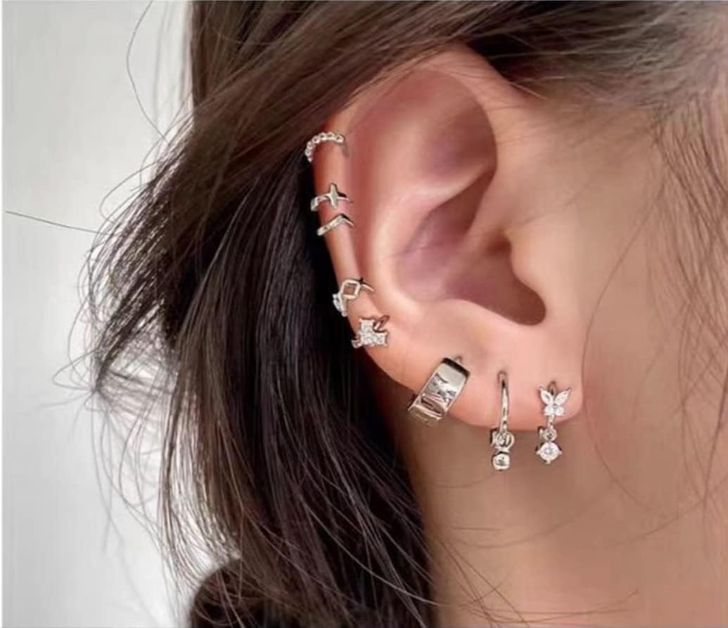 At-Home Ear Piercing Kit - Disposable Gun with 316L Surgical Steel & 4mm CZ Earrings | 4 Pack