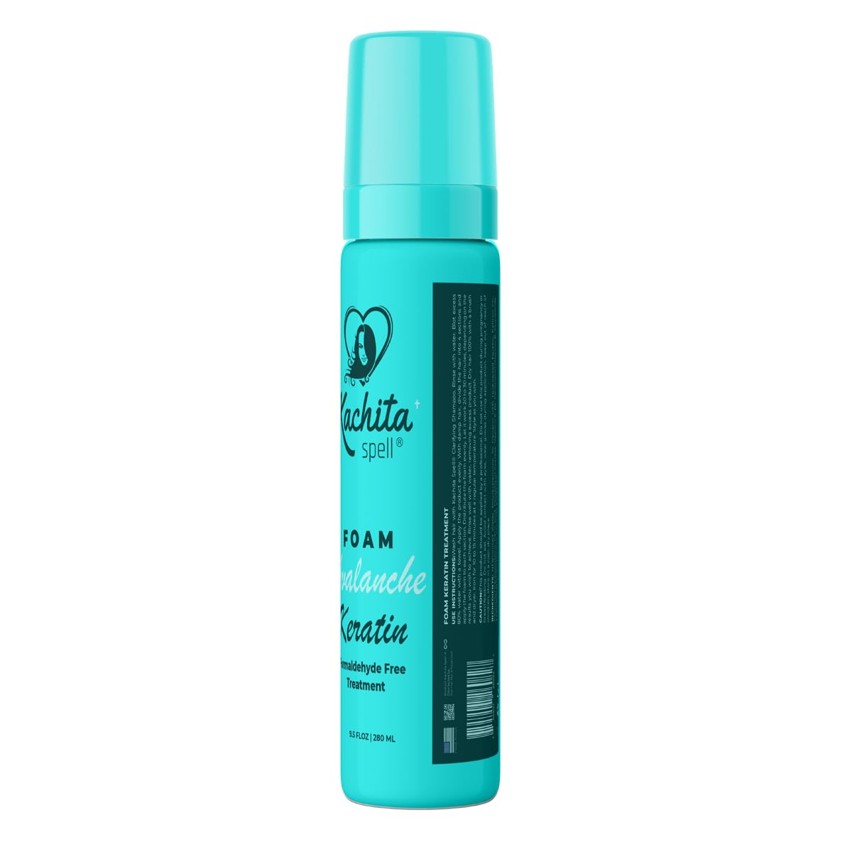 Kachita Spell Keratin Avalanche Foam Hair Straightening Treatment, Formaldehyde-Free, Mousse Foam Type, Safe and Effective Hair Premanent Treatment