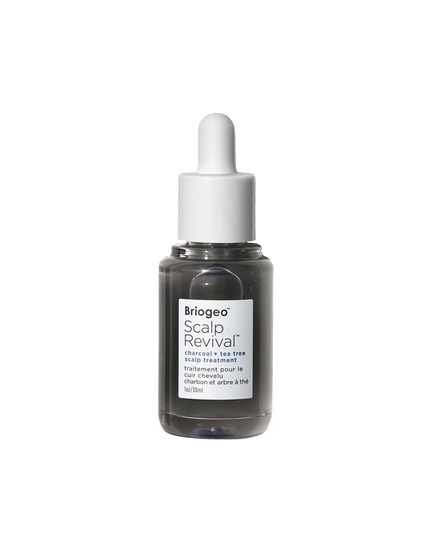 Briogeo Scalp Revival Charcoal + Tea Tree Scalp Treatment, Scalp Serum to Soothe a Dry, Flaky, Itchy Scalp, Absorb Oil, Hydrate Dry Scalp, Clarify Build Up, Vegan, Cruelty-Free, 1 fl oz