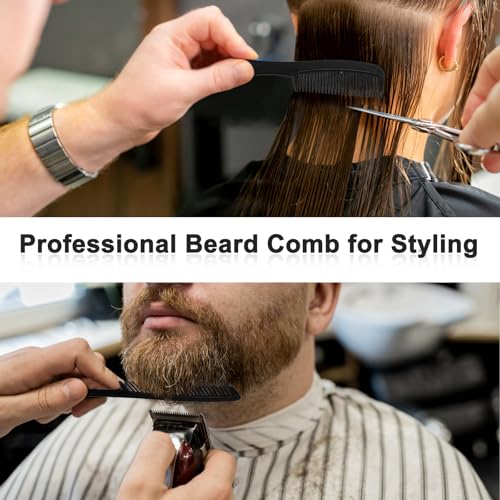 HOFASON 100 Pcs Bulk Hair Combs Individually Wrapped for Women, Kids, Men Beard, Professional Wide Tooth Comb for Hair Styling, Travel, Homeless, Hotel, Shelter, Nursing Home and Church (Black)