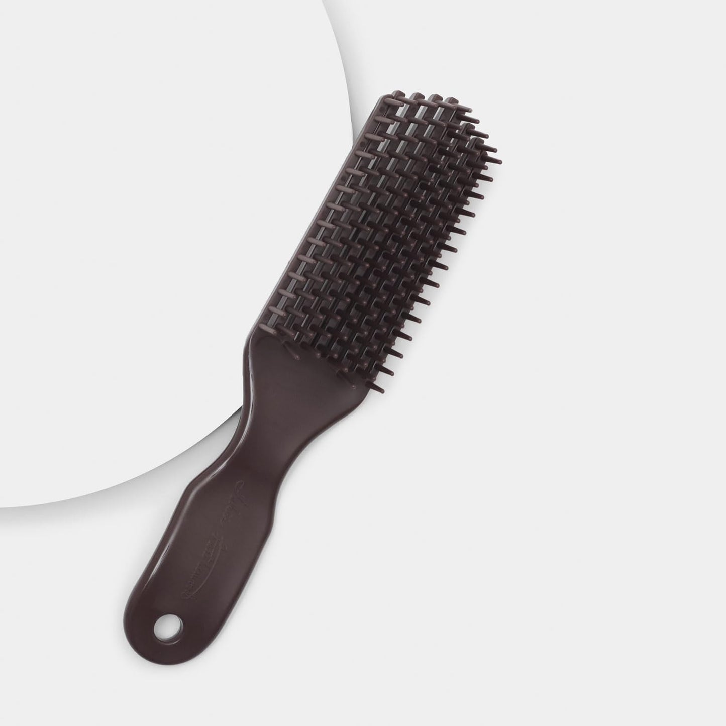 Royal Chocolate Detangler Brush by Felicia Leatherwood - For Kinky, Curly, Wavy 4c or Straight Hair - Tame Your Tangles Smooth Your Coils - Pain Free for All Ages