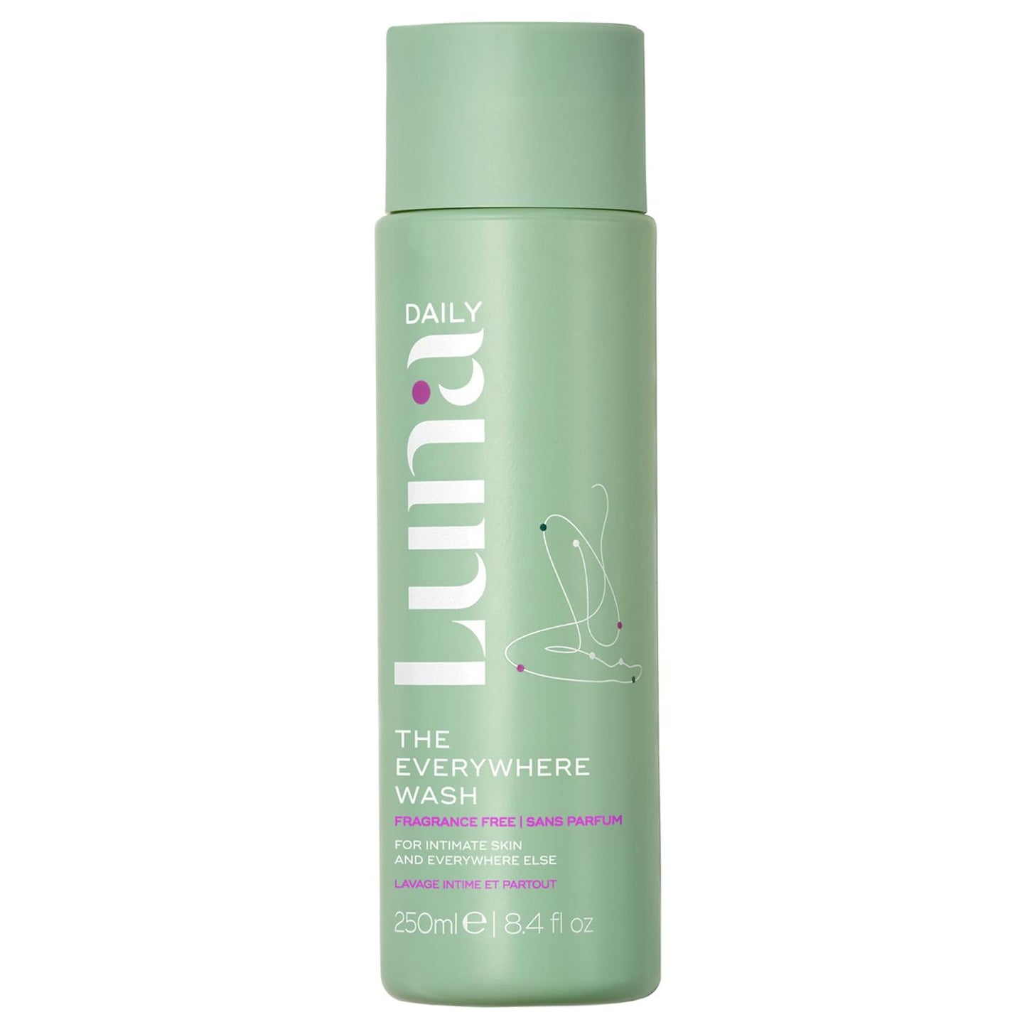 Fragrance-Free Feminine Wash - pH-Balanced Hydrating Cleanser for Sensitive Skin, 250ml