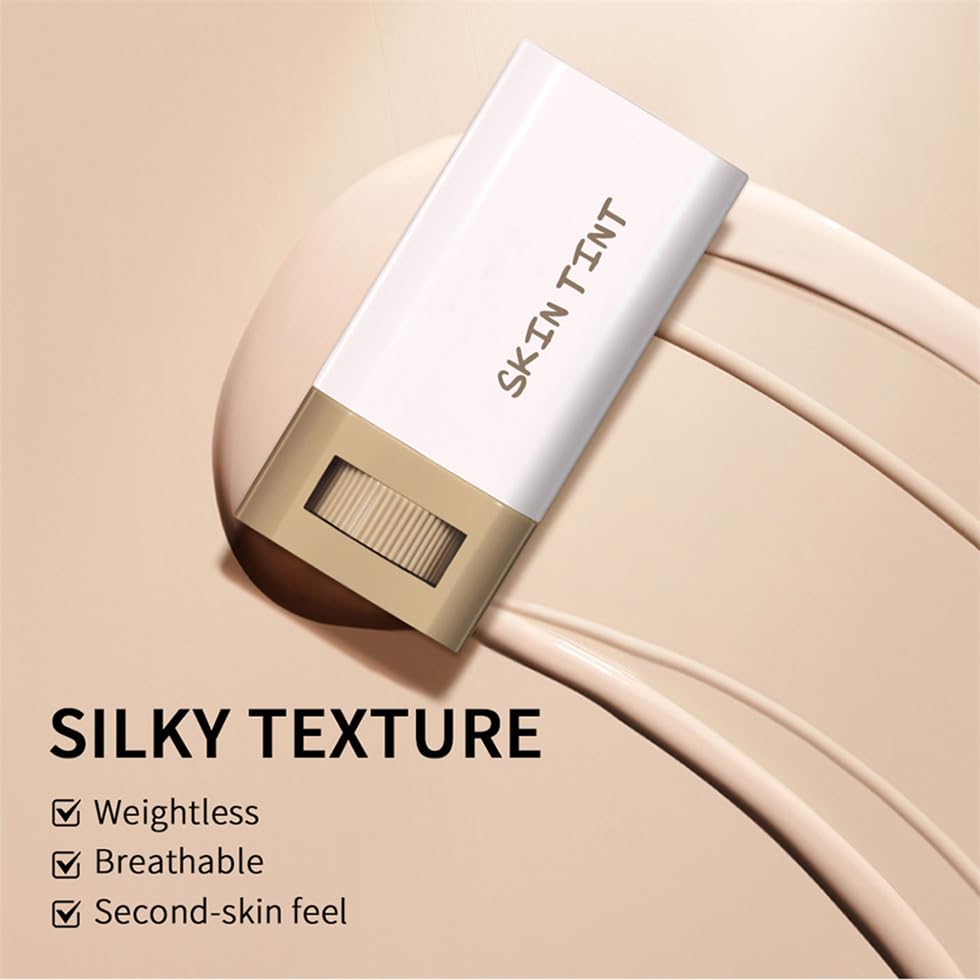 Covebalm Foundation, Skween Beauty Skin Tint, 4-in-1 Foundation Moisturizing Stick, Natural Cover Beauty Balm, Moisturizing, Locks In Moisture and Fits Skin Lightly (#03)