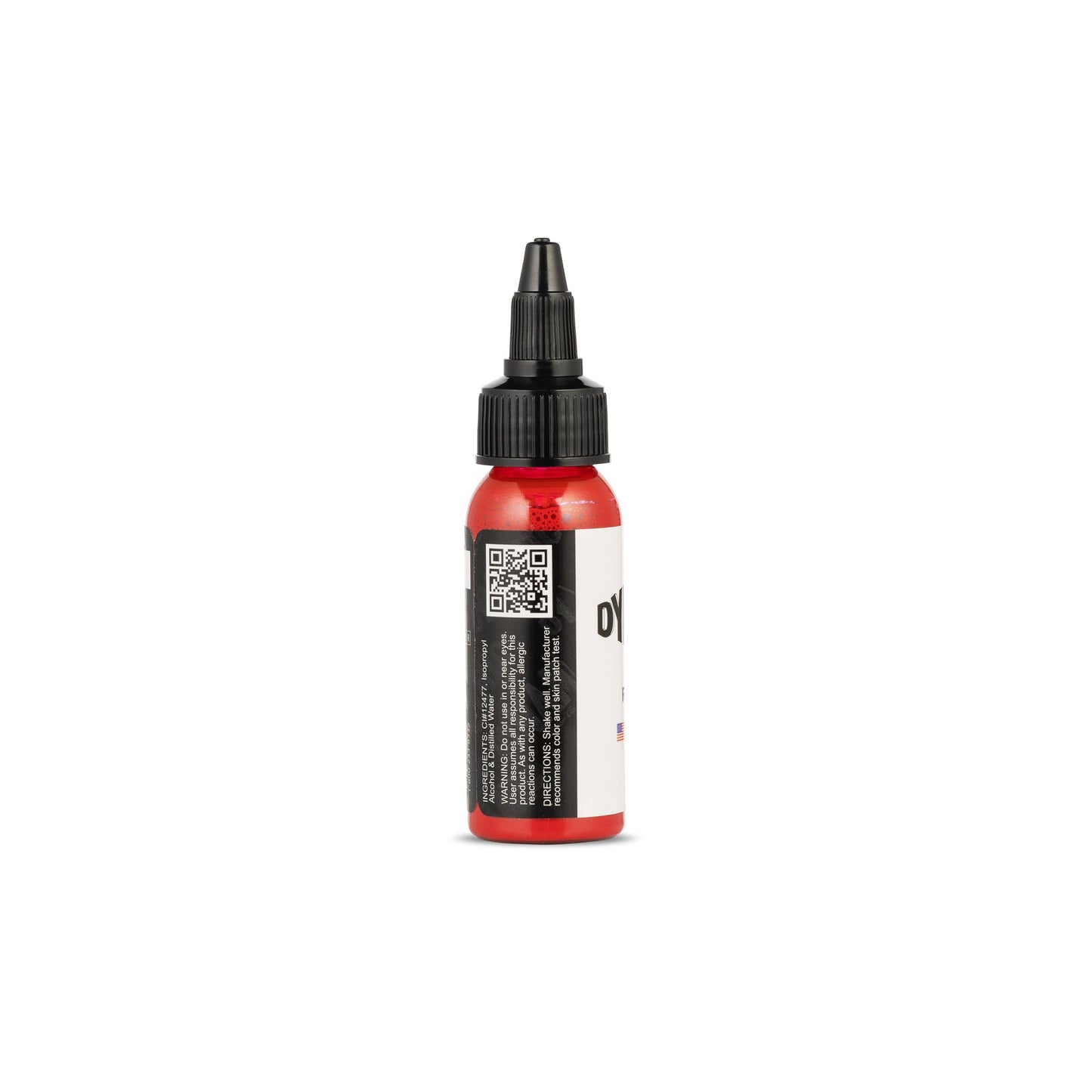 Dynamic Color Co- Fire Red Tattoo Ink, Made in USA, Sterilized, Vibrant, Vegan, Since 1990, (1oz Bottle)