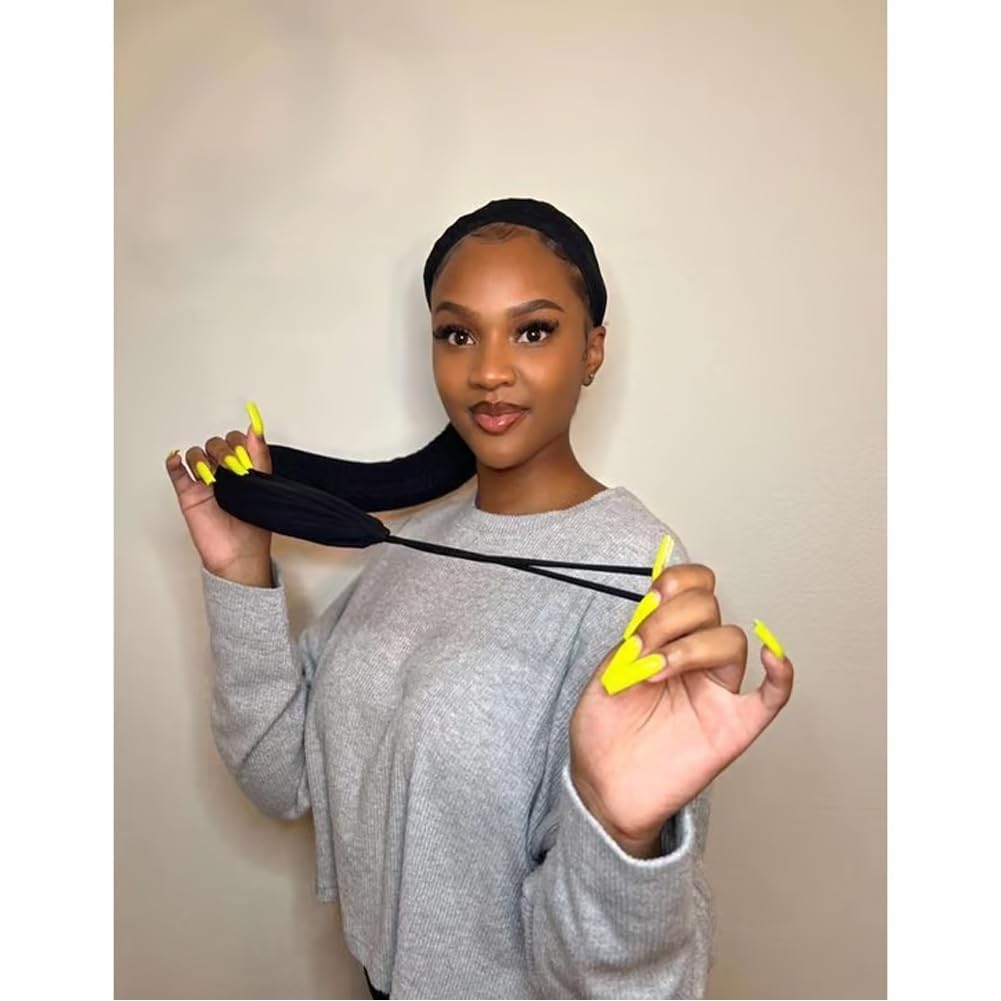 Hairweave Sleeve-Fashionable Design - Haircare, Hairweave Sleeve for Locs with Drawstring, Breathable Lightweight Long Hair Weave Dreadlock Cap Wig Cap with Elastic for Bun Faux Locs(Pink*1pcs)