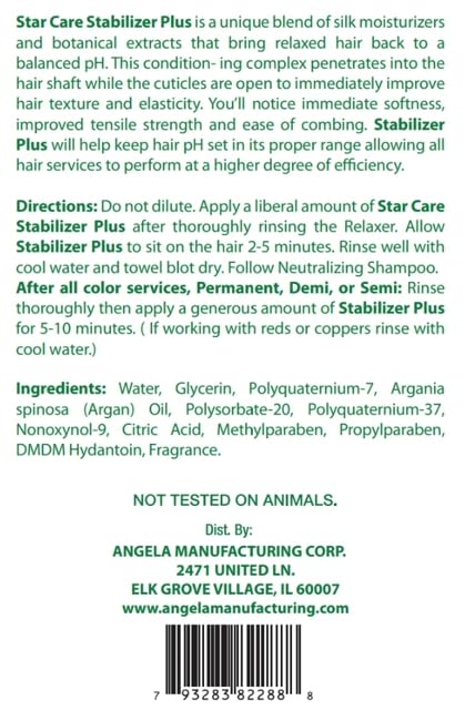 STAR CARE Stabilizer Plus The After-Relaxer Conditioner With Penetrating Foaming Action Approximate pH. 3.5 (4 Fl Oz (Pack of 1))