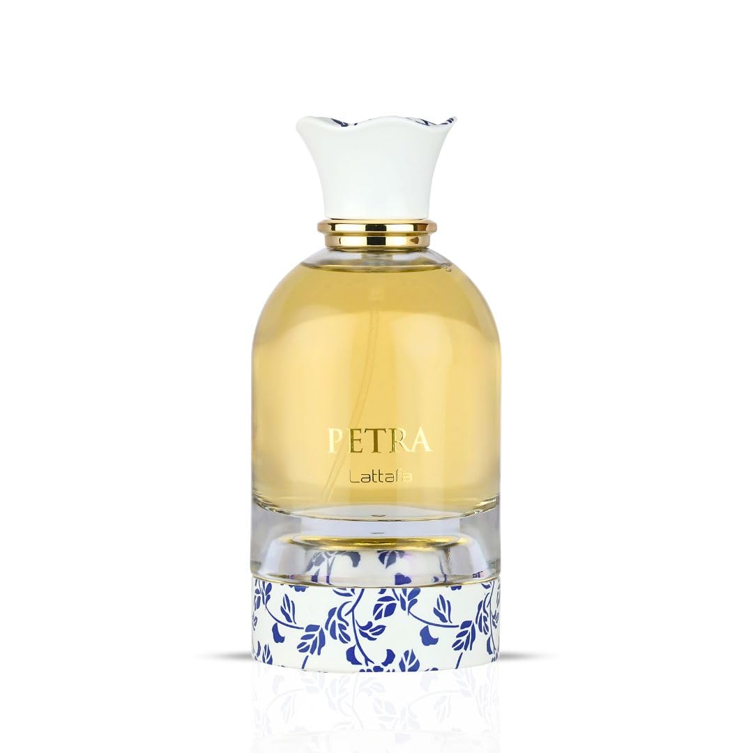 Lattafa Petra Eau de Parfum Spray for Women - 100ml (3.4 Oz) | Tropical, Floral, Fruity & Sweet Fragrance | Long-Lasting Luxury Perfume