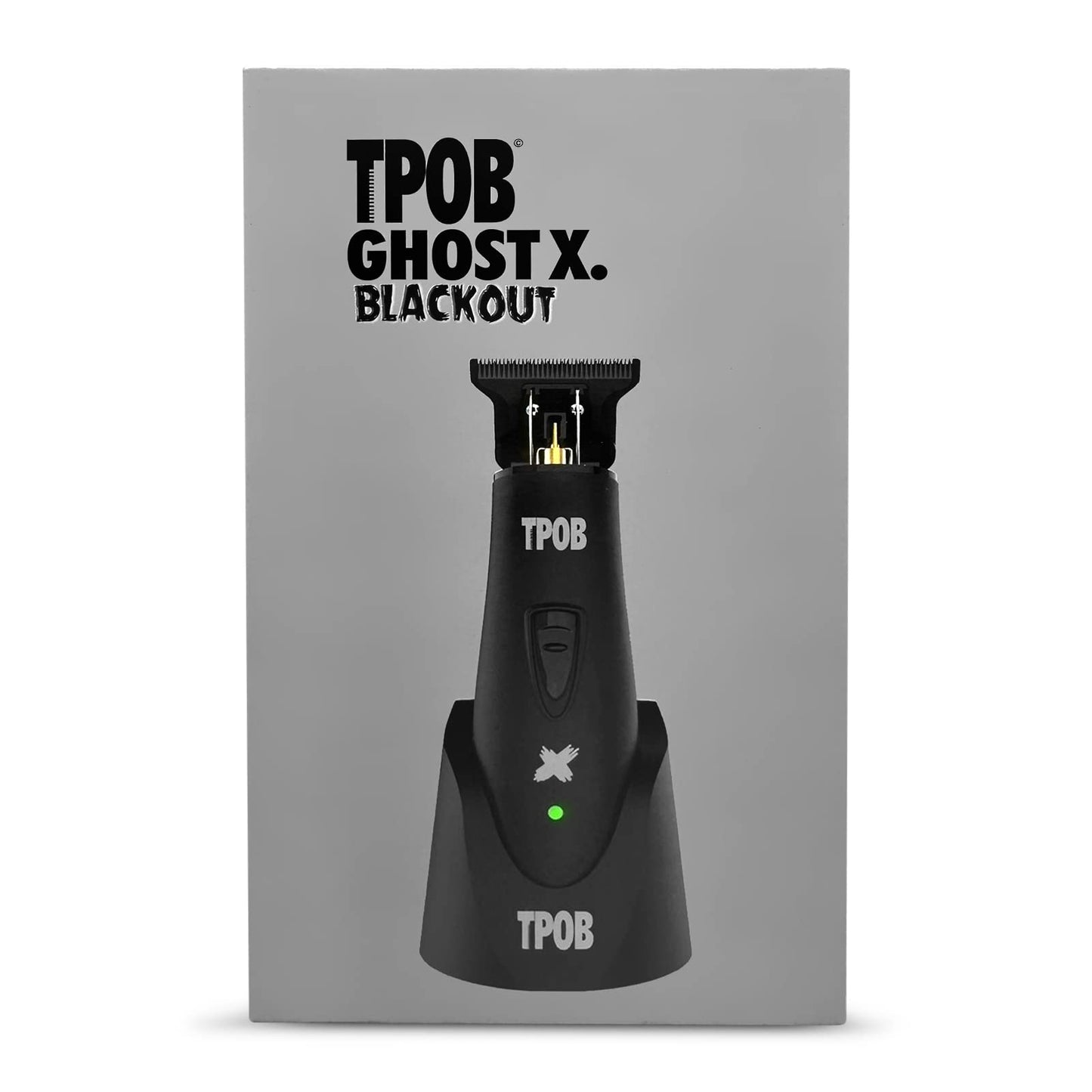 TPOB Ghost X Beard Trimmer Hair Clippers for Men, Professional Hair T-Blade Trimmer Cordless Rechargeable Edgers Clippers Electric Beard Shaver (Ghost X Blackout)
