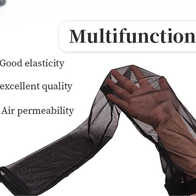 Hairweave Sleeve For Locs With Drawstring,Dreadlock Cap, Hair Weave Sleeve For Braids, Lightweight & Stretchable, Extra-Wide For Comprehensive Coverage, Band For Bun Faux Locs (Black)