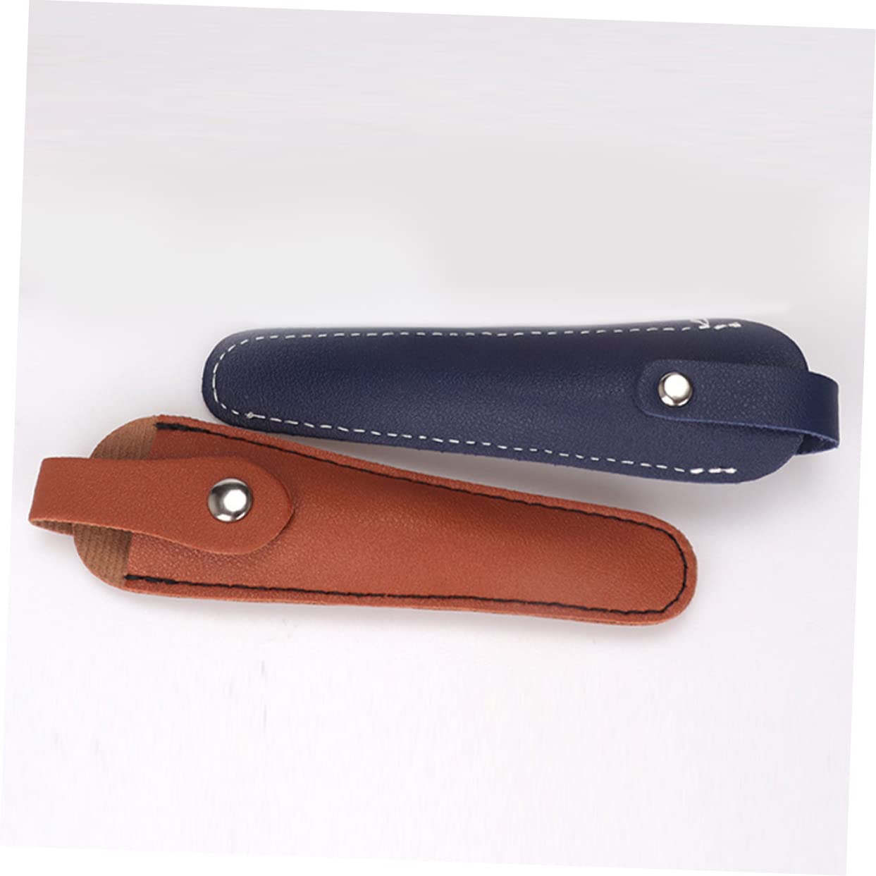 MERRYHAPY 2pcs Pu Leather Scissor Holder Lightweight Barber Hairdressing Tool Bag for Protection for Salon and Home Use