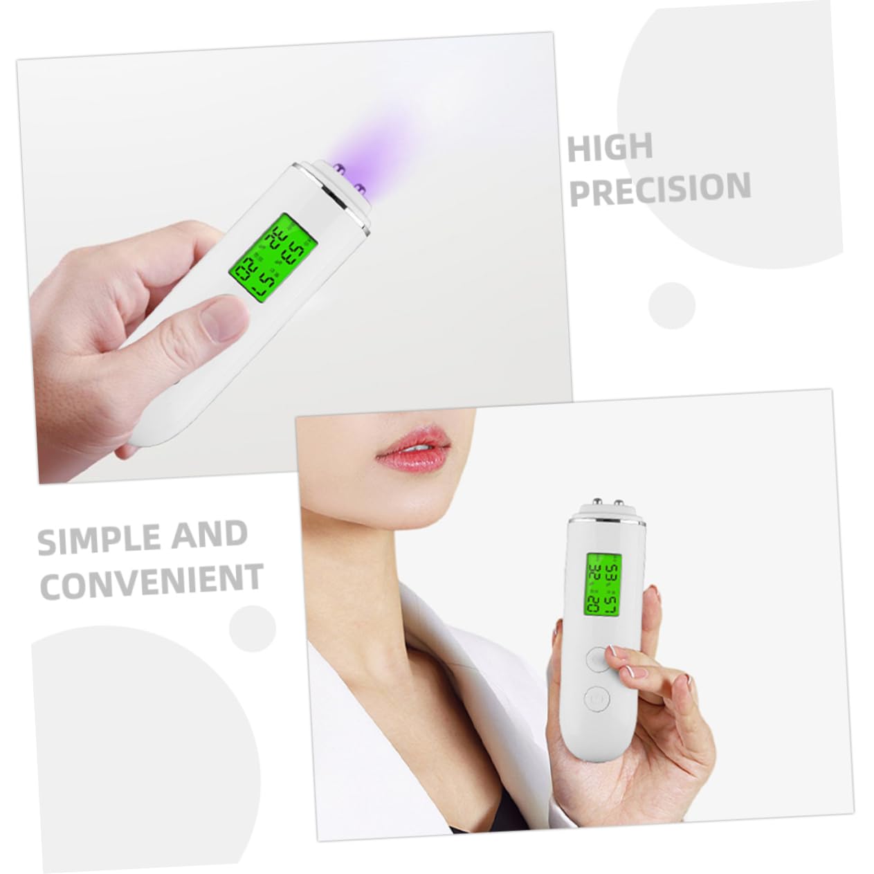 SAFIGLE Personal Hydration Monitor Skin Tester Analyzer Compact Skin Measurement Device