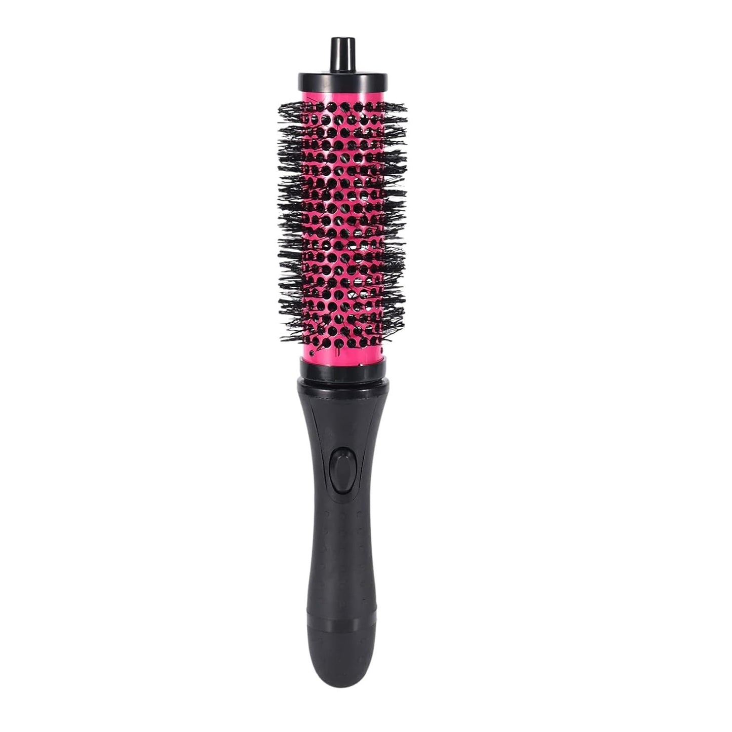 Hair Rollers with Handles,Detachable Handle Hair Roller Brush with Positioning Clips,Aluminum Ceramic Barrel Curler Comb for Fine,Rollers for Blowout Look Long Hair(Red)