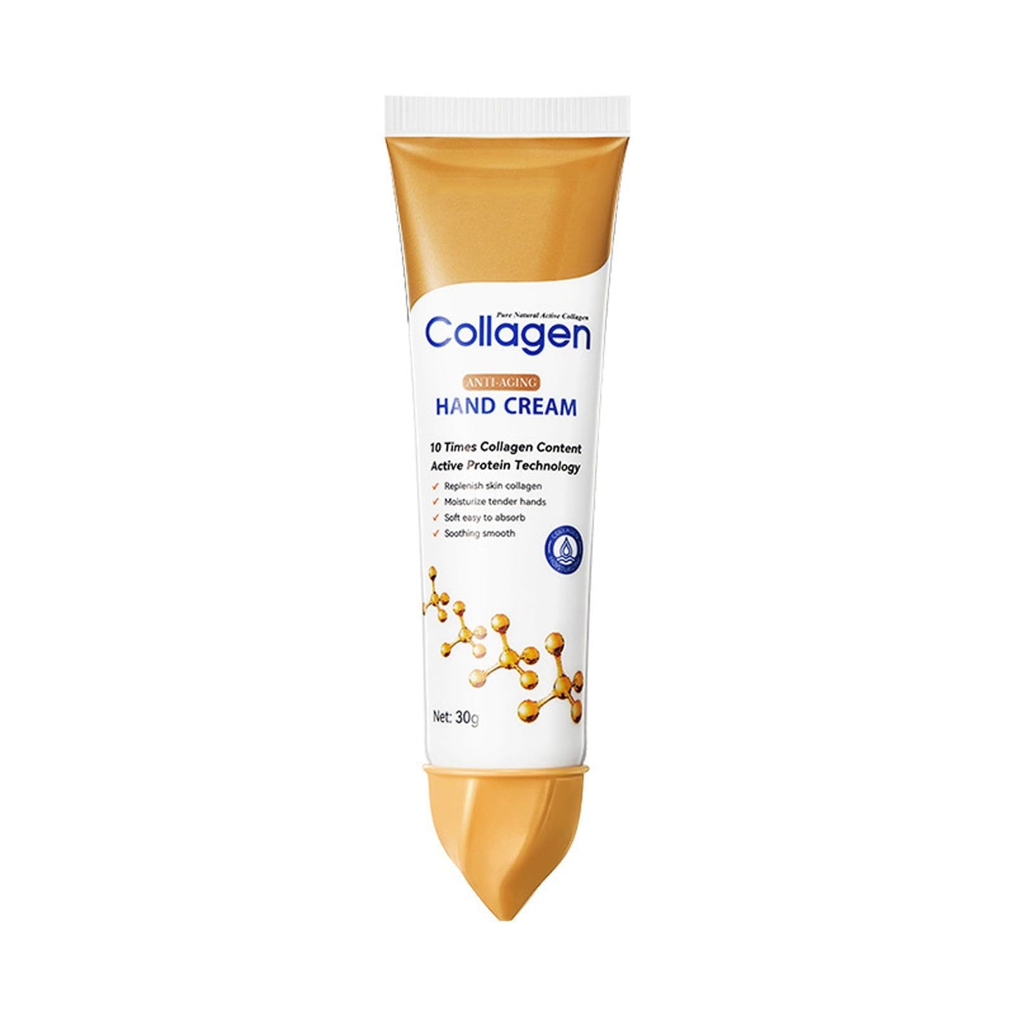 Collagen Hand Cream - 10 Times Collagen Content, Replenishes Skin Collagen, Moisturizes Hands, Reduce Fine Lines - 1.06 Oz (1)