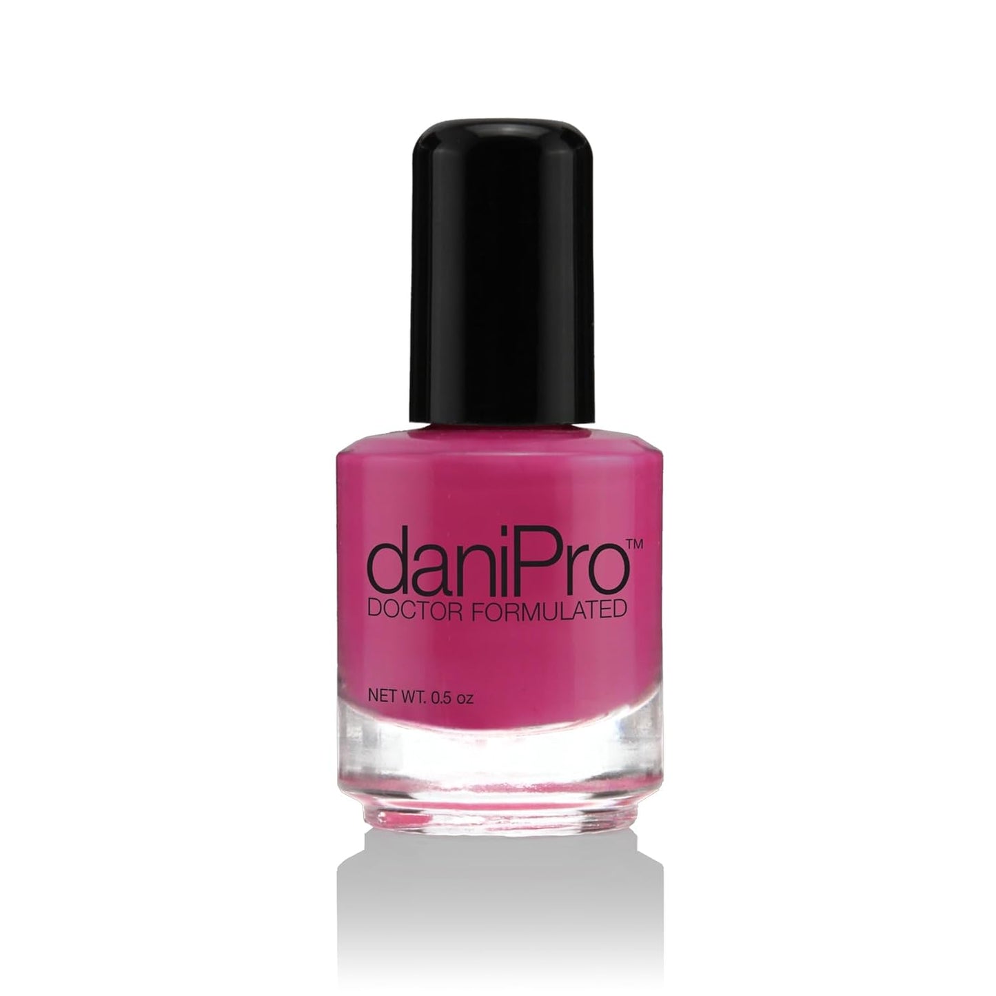 Doctor-Formulated Vegan Nail Polish - Lovely Lady Deep Pink 0.5 oz with Biotin & Undecylenic Acid for Healthy Nails