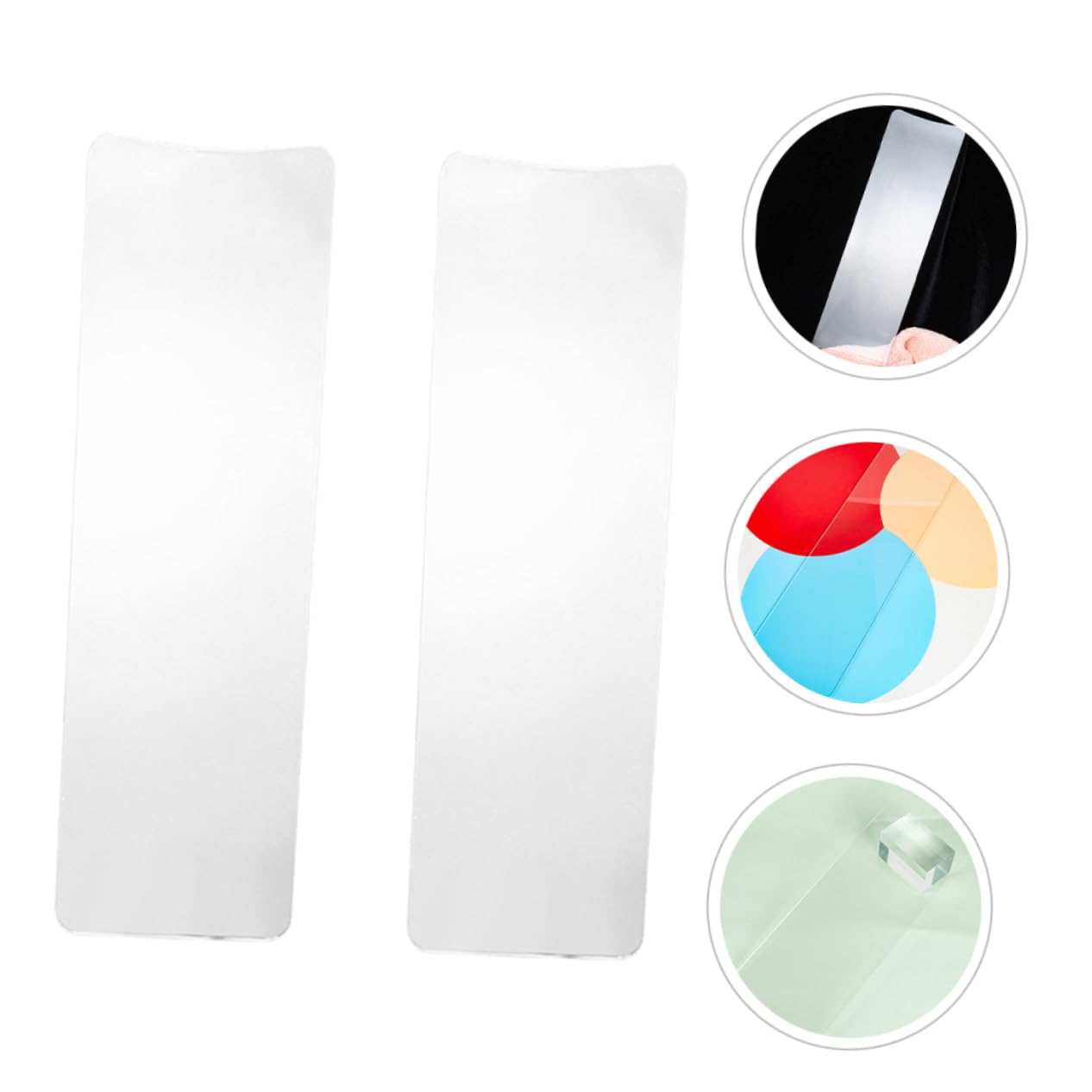 Beatifufu 2Pcs Clear Hair Highlighting Board Dye Paddle Professional Hair Coloring Tool Highlighting Foil Board for Salon and Home Use Non Tooth Design for Easy Application