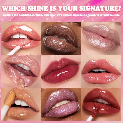 Thaluna Lip Gloss Making Kit, Fun Lip Gloss Kit to Make Your Own Lip Gloss for Girls, Women, Teens with Moisturizing Lipgloss Base, Jojoba Oil, Tubes, Pigments Lipgloss Set Christmas Gift for Women