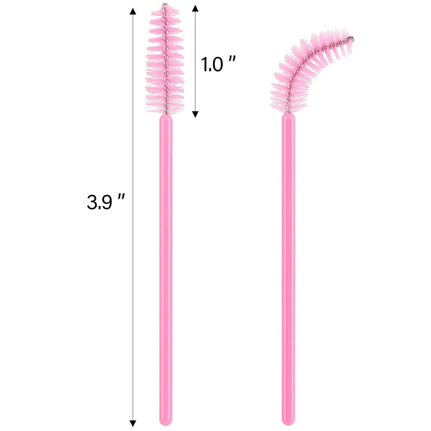 Disposable Mascara Wands - 1000 Colorful Eyelash Brushes & Spoolies for Extensions