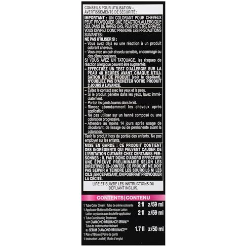 Schwarzkopf Color Ultime Hair Color, 1.3 Black Cherry, 1 Application - Permanent Black Hair Dye for Vivid Color Intensity and Fade-Resistant Shine up to 10 Weeks