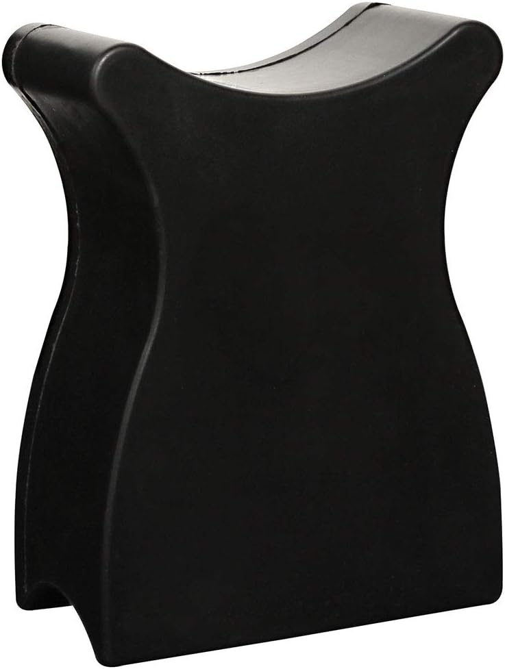 ForPro Portable Professional Pedi Foot & Leg Rest - Compact Black 5.75" W x 2.75" D x 7.5" H