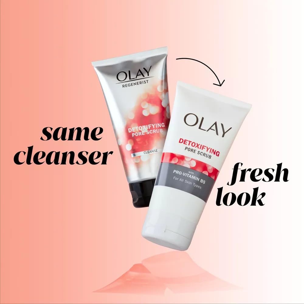 Olay Regenerist Detoxifying Pore Scrub 5 Ounce Tube (150ml) (2 Pack)
